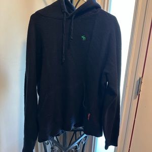 Vintage wool Abercrombie hoodie size large Navy color